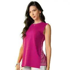 ATYPICAL - Blusón Mujer Fucsia 2088