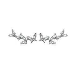 ALHAJAS - Aretes Elegantes Para Mujer Mariposas Circones Fabricados En Plata 925_.