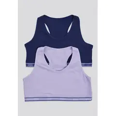 FORMAS INTIMAS - Top Paq X2 Infantil Azul Oscuro/Lila Tech FI 87473