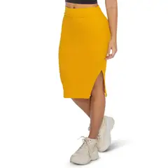 ATYPICAL - Falda Larga Mujer Amarillo 34748