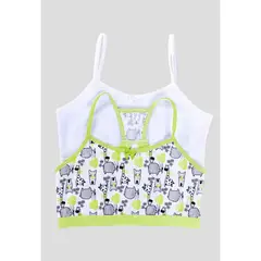 FORMAS INTIMAS - Top Paq X2 Infantil Verde Menta FI 79155