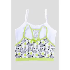 FORMAS INTIMAS - Top Paq X2 Infantil Verde Menta FI 79155