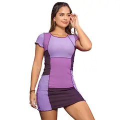 ATYPICAL - Vestido Corto Mujer Morado 4925