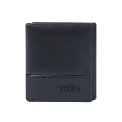 TOTTO - Billetera Para Hombre Saffiano Aqi Tres Cuerpos con RFID Blocker