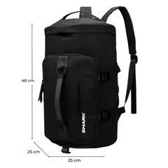 SHARK - MALETA MALETIN MORRAL DEPORTIVA VIAJE GIMNASIO 4 EN 1