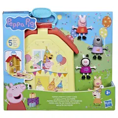 PEPPA PIG - Muñeca Casita de Fiesta Portátil Peppa
