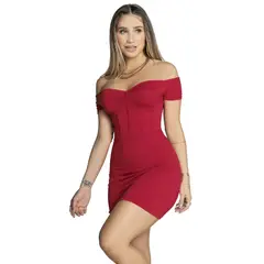 ATYPICAL - Vestido Corto Mujer Rojo 4555