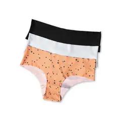 FORMAS INTIMAS - Cachetero Paq X3 Mujer Estampado/Blanco/Negro FI 32774