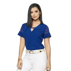 MARKETING PERSONAL - Blusa Mujer Azul Rey Mp 4502