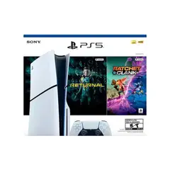 PLAYSTATION - Consola PS5 Estándar 1TB Slim Blanco-Negro + 1 Control inalámbrico