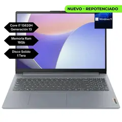 LENOVO - Portatil Ideapad Slim 3 Intel Core I7 13620h RAM 16gb SSD 1TB 15 WIN 11
