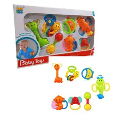 INFANTILES CAJUROMIX - Sonajero Baby Toys 7 Piezas Para Bebes