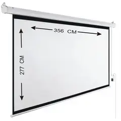 GENERICO - Pantalla Telón de Proyección Eléctrico 3.56 mts x 2.77 mts mt
