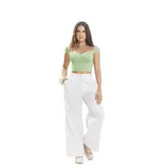 ATYPICAL - Pantalón Mujer Blanco 1496