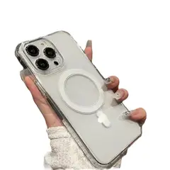 GENERICO - Forro Estuche Transparente Con Carga Magnética Para Celular.