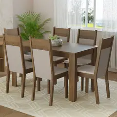 MADESA - Juego de Comedor Bahamas con 6 Sillas