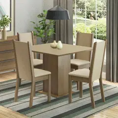 MADESA - Juego de Comedor Alana con 4 Sillas