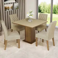 MADESA - Juego de Comedor Livia con 4 Sillas