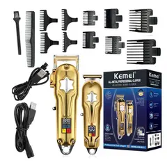 KEMEI - Maquina De Corte Original E Inalámbrica 2011 Metálica