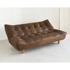 GENERICO - Sofá Cama Moderno en Cuero Sintético 3 puestos reclinable cpo