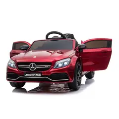 BEBESUNITA - Carro eléctrico montable recargable para niños Mercedes Benz KL-568 ROJO