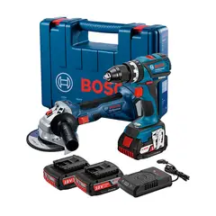 BOSCH - TALADRO PERCU 1/2 18V+PULID 4.5+STARTER 4AH 2BAT