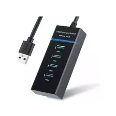 JALTECH - Hub Multipuertos Usb 3.0 De 4 Puertos 5gbps