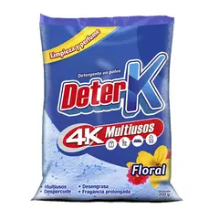 AZUL K - Detergente en Polvo DeterK Floral 200 Gramos