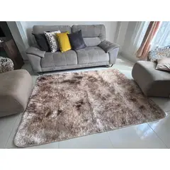 HOME - Alfombra Grande Tapete Peludo para sala 200 x 150cm Decoracion Hogar