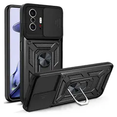 GENERICO - Funda Case Protector Slider Compatible Xiaomi 11T Y 11T Pro Negro