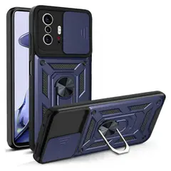 GENERICO - Funda Case Protector Slider Compatible Xiaomi 11T Y 11T Pro Azul