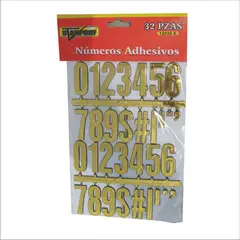STANPROF - LETRAS Y NUMEROS ADHESIVOS X 32 PIEZAS