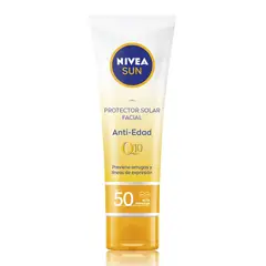 NIVEA - Protector Facial Sun Q10 Anti-edad Spf50 50 ml