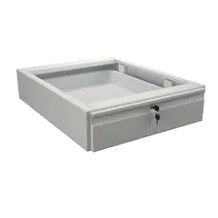 GENERICO - Gaveta Lapicera - Cajon Metálico para Escritorio color Blanco