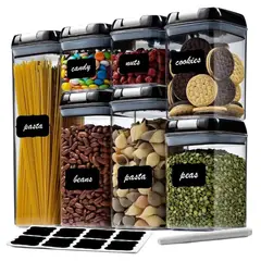 GENERICO - Organizador Frascos Herméticos Para Cocina X7 Recipientes