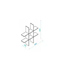 GENERICO - Estante de Pared Multiusos BX 21-06