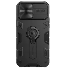 NILLKIN - Estuche Compatible con iPhone 13 Pro Max CamShield Armor Negro