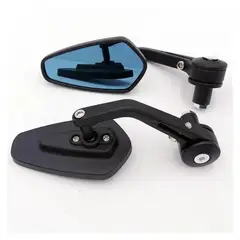 GENERICO - Espejos para moto Cafe Racer Punta Diamante Universales