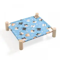 GENERICO - Cama Elevada Para Mascotas Estable Y Fuerte Base En Madera