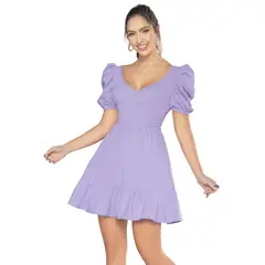 ATYPICAL - Vestido Corto Mujer Violeta 33461