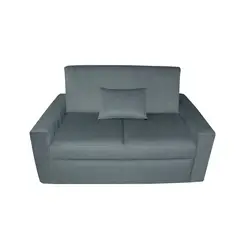 DORMILANDIA - Sofá Cama Gris Pekín 3 Posiciones + 1 Cojín