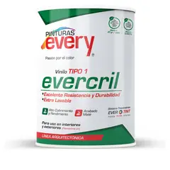 PINTURAS EVERY - Pintura Vinilo Tipo 1 Evercril Galón Blanco