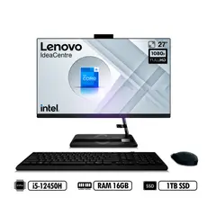 LENOVO - AIO 27′ INTEL i5-12450H RAM 16GB 1TB SSD BLACK