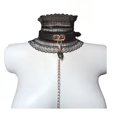 GENERICO - Collar de sumisión erotico o sumisa y esposas Sado BDSM