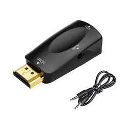 GEF - Adaptador Hdmi A Vga Activo 4k Con Audio Premium