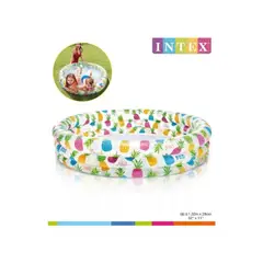 INTEX - Piscina 132cm X 28cm + Flotador + Balón