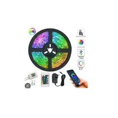 SKY - Cinta Led Rgb Luces Bluetooth Usb Tv Hogar Música 5 Mts.