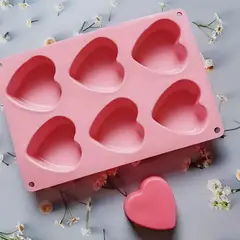 SELVA NEGRA - Molde Silicona Corazones Grandes