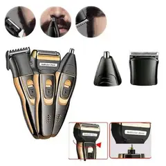 GEMEI GEEMY - Maquina De Corte, Shaver, Patillera Inalambrica GEEMY 3 En 1