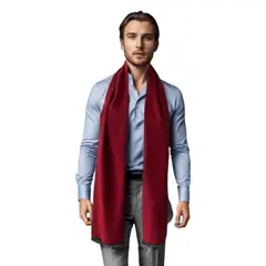 FRIOLENTA - Bufanda clásica para hombre suave y cálida Doble faz